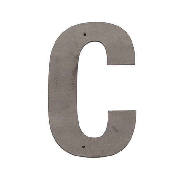 C Large Metal Wall & Outdoor Letter Rustica